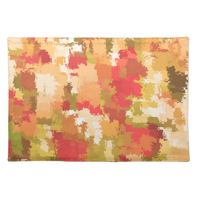 Beautiful Colorful Abstract Pattern Cloth Placemat (Front)