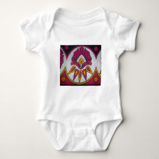 Beautiful Colorful African Fabric Motif Art Print Baby Bodysuit