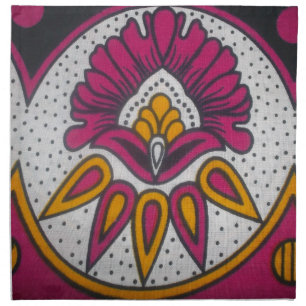 Beautiful Colorful African Fabric Motif Art Print Cloth Napkin