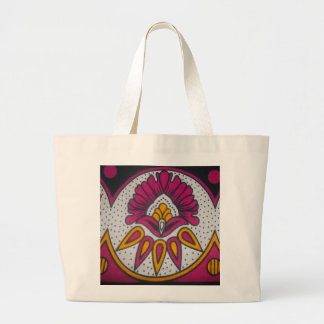 Beautiful Colorful African Fabric Motif Art Print Large Tote Bag