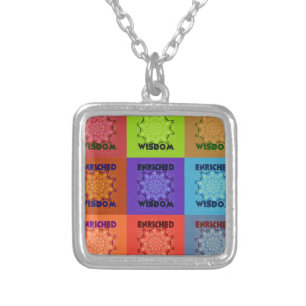  Beautiful Colorful amazing  Enriched Wisdom  Pop  Silver Plated Necklace