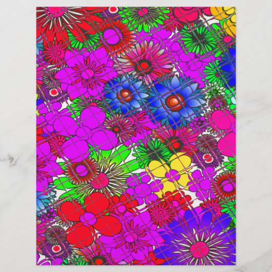 Beautiful colorful amazing floral pattern design a (Front)