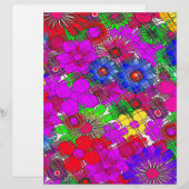 Beautiful colorful amazing floral pattern design a (Front/Back)