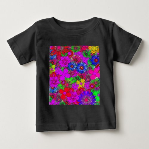 Beautiful colorful amazing floral pattern design a baby T_Shirt