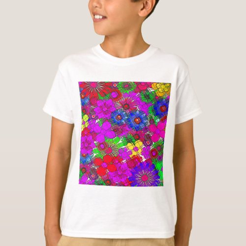 Beautiful colorful amazing floral pattern design a T_Shirt