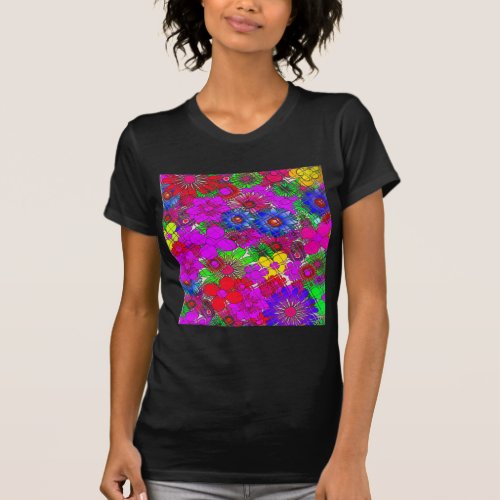 Beautiful colorful amazing floral pattern design a T_Shirt