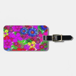 Beautiful Colorful Amazing Floral Pattern Design Luggage Tag