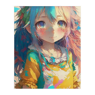 Beautiful Colorful Anime Girl Acrylic Print