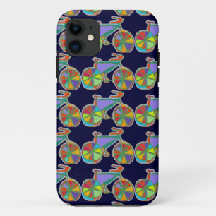 beautiful colorful art bike iPhone 11 case