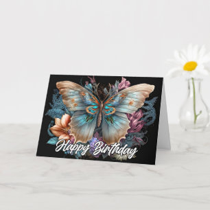 Beautiful Colorful Artistic Butterfly Art Card