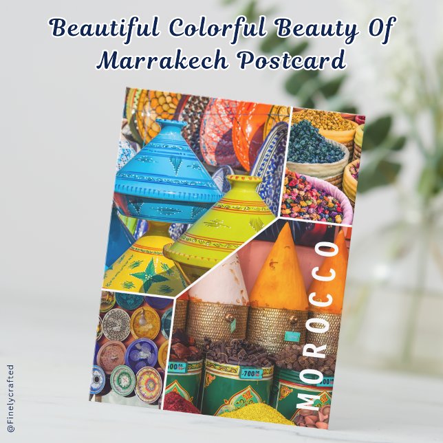Beautiful Colorful Beauty Of Marrakech Postcard (Creator Uploaded)