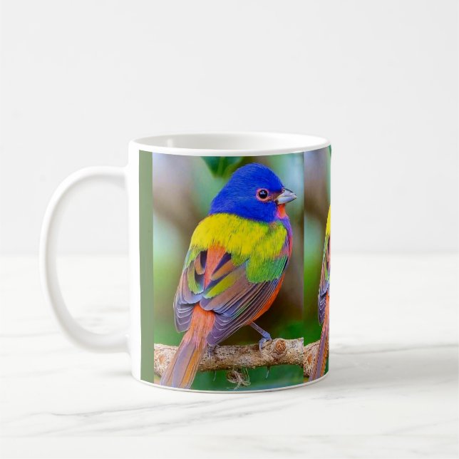 Beautiful Colorful Bird Coffee Mug (Left)