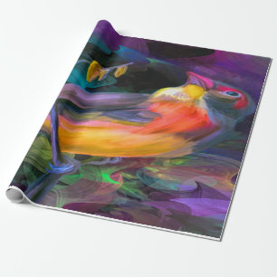 Beautiful Colorful Bird Wrapping Paper