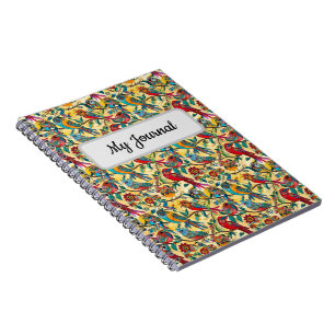 Beautiful colorful birds Notebook