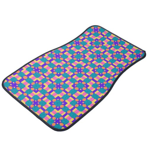 Beautiful Colorful Bright Seamless Pattern Car Floor Mat