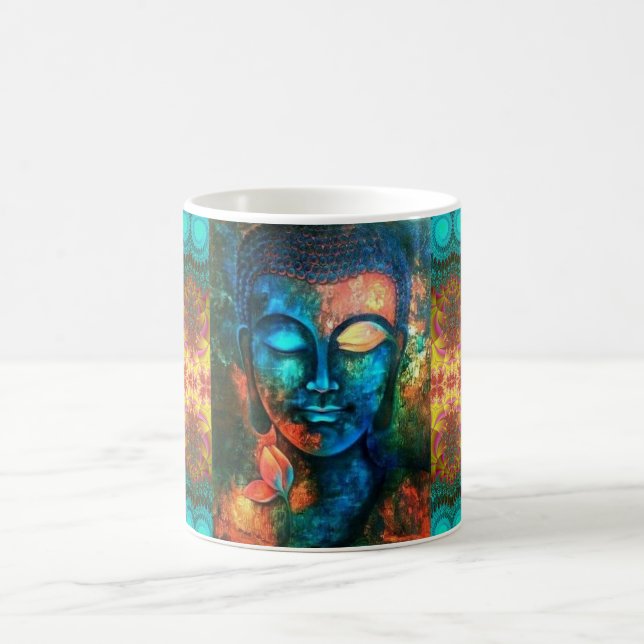 Beautiful Colorful Buddha Coffee Mug (Center)