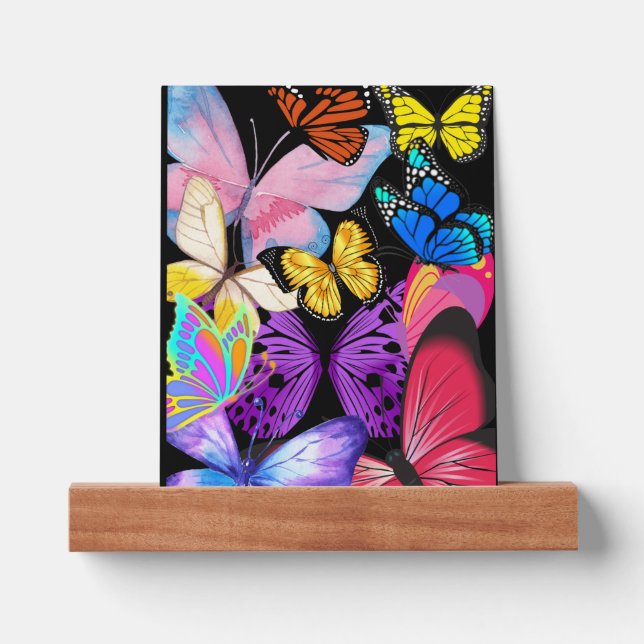 Beautiful colorful butterflies Picture Ledge (Front)