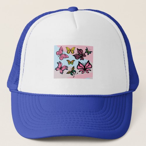 Beautiful Colorful Butterflies Trucker Hat