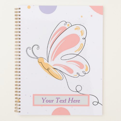 Beautiful Colorful Butterfly  Planner