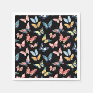 Beautiful Colorful Butterfly Print Napkins