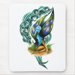 Beautiful Colorful Celtic Forest Faery Mouse Pad