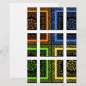 Beautiful colorful checkered geometrical stripes (Front/Back)