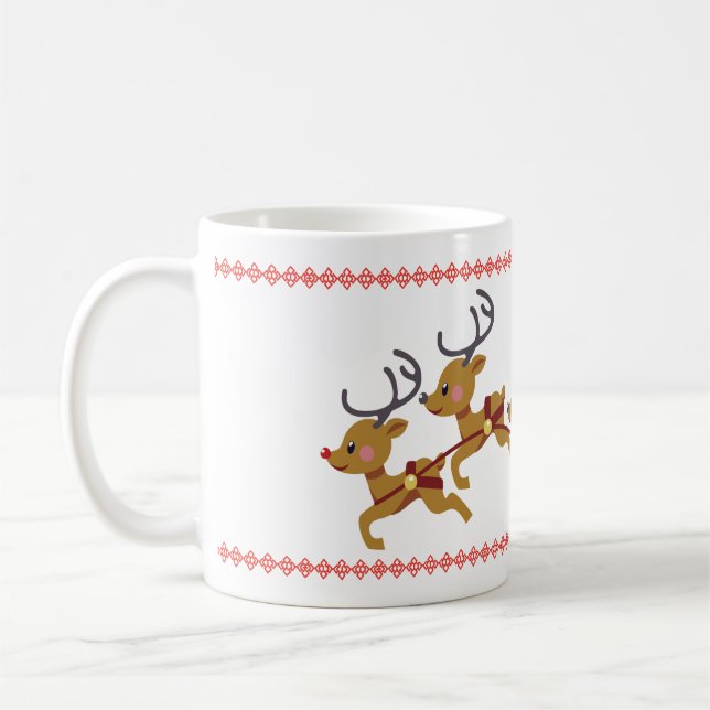Beautiful Colorful Christmas Mug (Left)