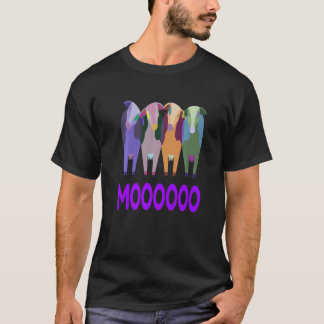 Beautiful Colorful Cows Going Moooooo Premium T-Shirt
