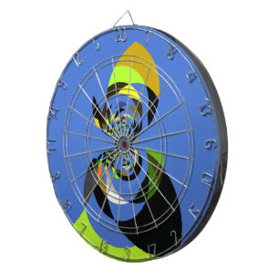 Beautiful colorful female silhouette Illustrations Dartboard