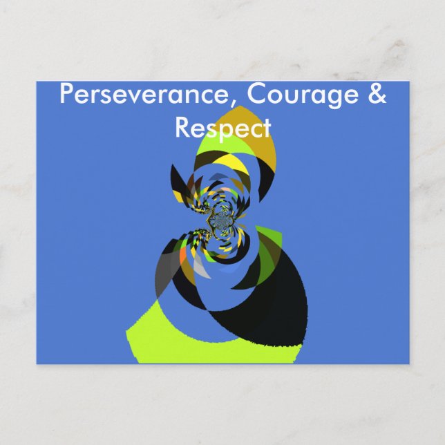 Beautiful colorful female silhouette Illustrations Postcard (Front)