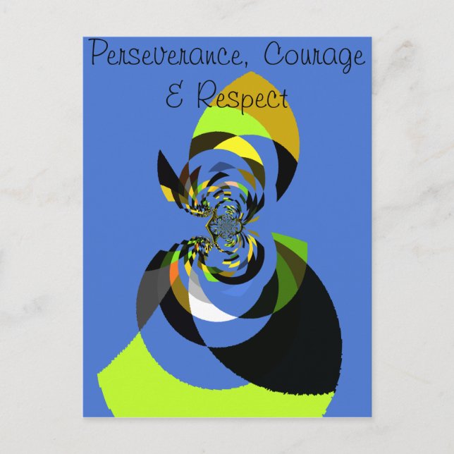 Beautiful colorful female silhouette Illustrations Postcard (Front)