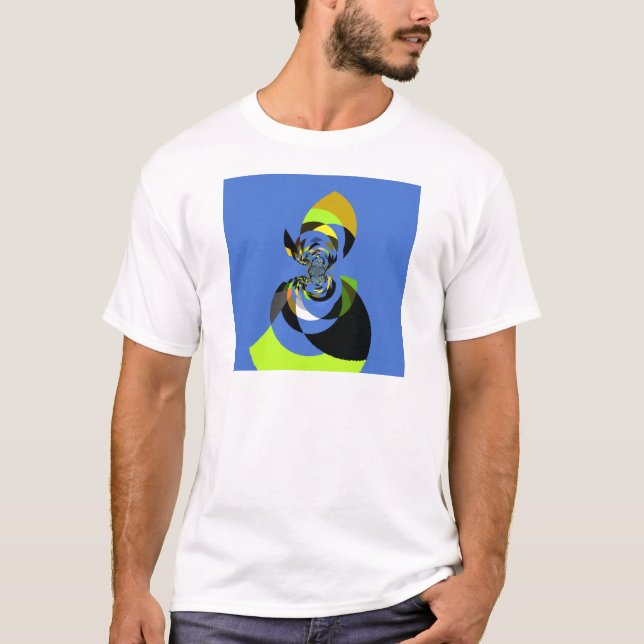 Beautiful colorful female silhouette Illustrations T-Shirt (Front)