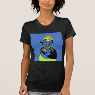 Beautiful colorful female silhouette Illustrations T-Shirt