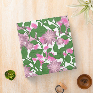 Beautiful Colorful floral pattern 3 Ring Binder