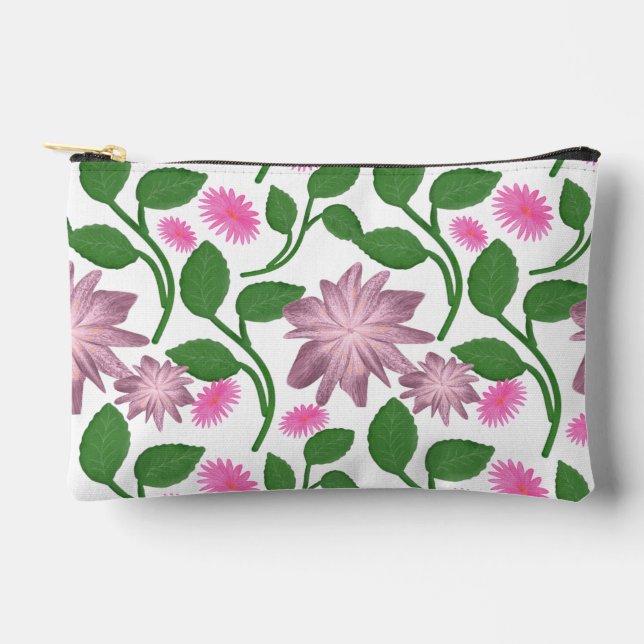 Beautiful Colorful floral pattern  Accessory Pouch (Front)