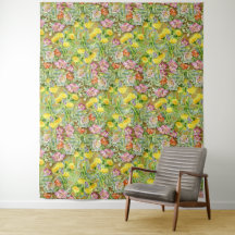 Beautiful Colorful Floral Pattern Pink Yellow
