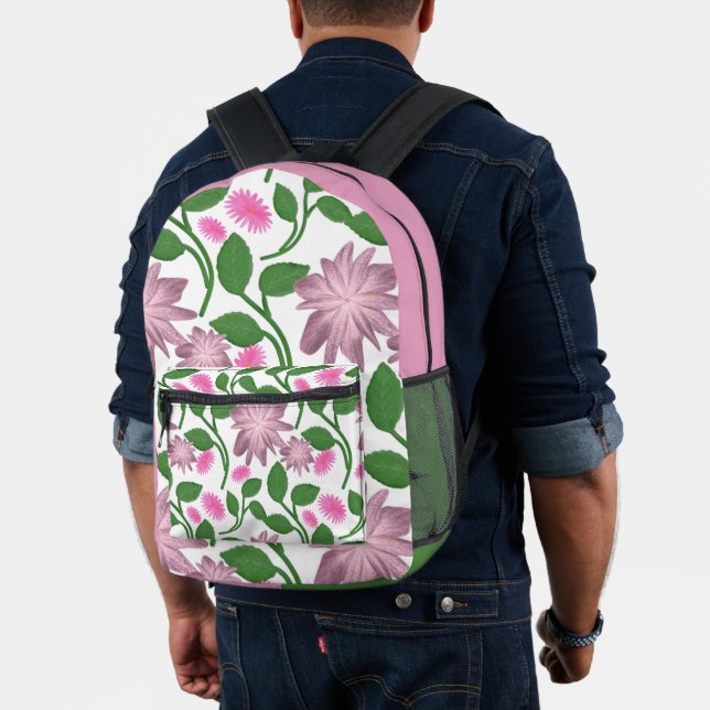 Beautiful Colorful floral pattern  Printed Backpack (Insitu (Model))