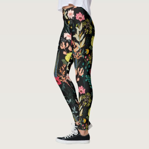 LEGGINGS WITH CONTRAST CUFF BOTANICAL CHRONICLES