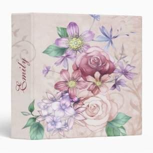 Beautiful Colorful Flowers Custom Binder