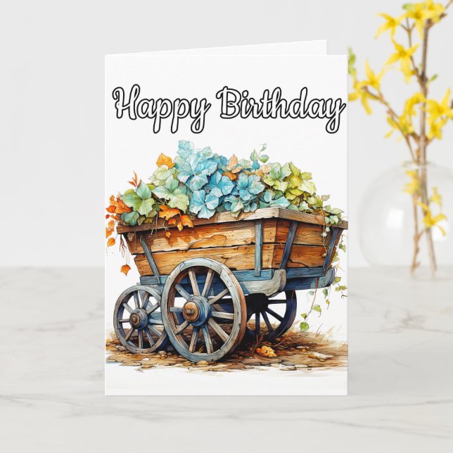 Beautiful Colorful Fresh Flowers  Card (Yellow Flower)