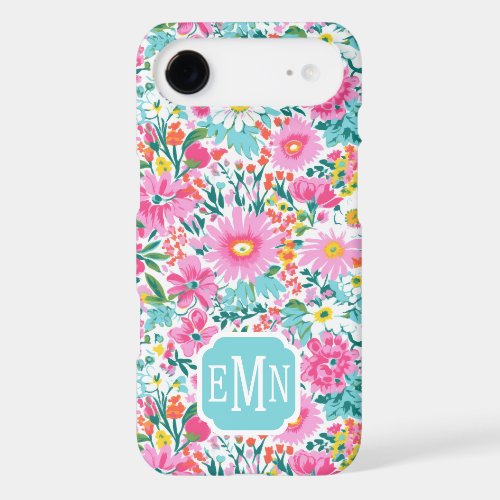 Beautiful Colorful Garden Monogrammed iPhone 17 Air Case