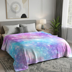 Beautiful Colorful Glittery Background Fleece Blanket