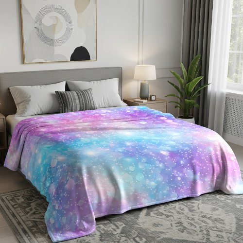 Beautiful Colorful Glittery Background Fleece Blanket