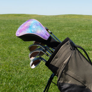 Beautiful Colorful Glittery Background Golf Head Cover