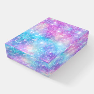Beautiful Colorful Glittery Background Paperweight
