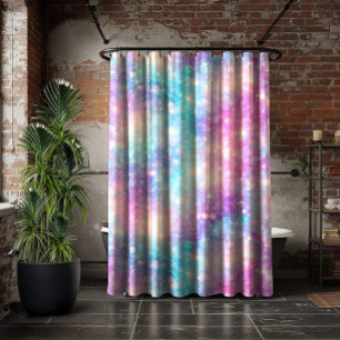 Beautiful Colorful Glittery Background Shower Curtain