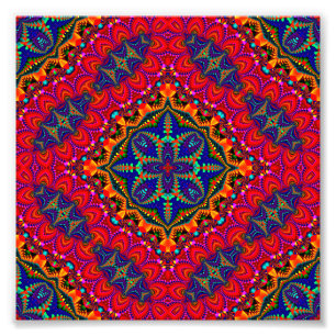 Beautiful colorful Kaleidoscope Photo Print