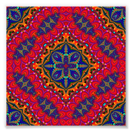 Beautiful colorful Kaleidoscope Photo Print