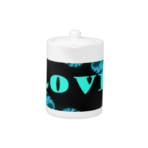 Beautiful colorful Love universe vector design art Teapot