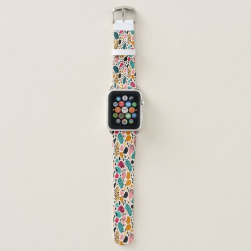 Beautiful Colorful Modern Animal Print Apple Watch Band